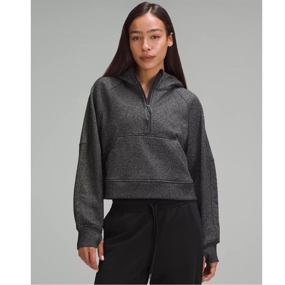 lululemon athletica Charcoal Gray Half-Zip Hooded Sweatshirt